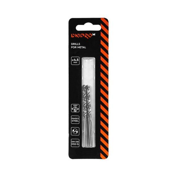 Metall-Bohrer Dnipro-M P6M5K5 4,5 mm (2 St.) 19445008 фото